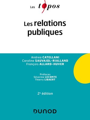 cover image of Les relations publiques